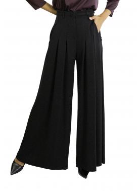 Pantaloni ampi con vita alta e pinces Imperial